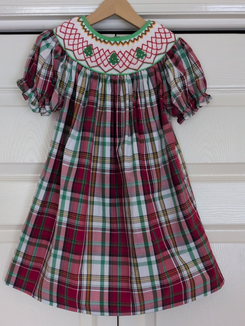 Babeeni Plaid Smoked Christmas Dress Sz.2